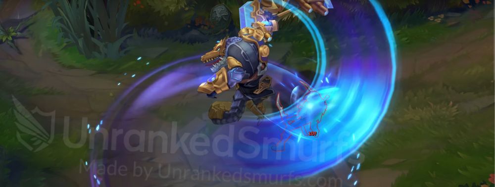 Hextech Renekton Q animation
