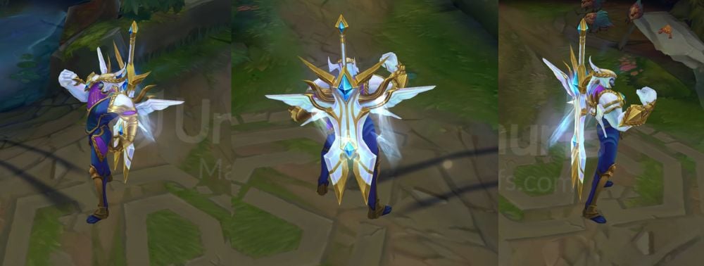 Victorious Aatrox Back and profile in-game