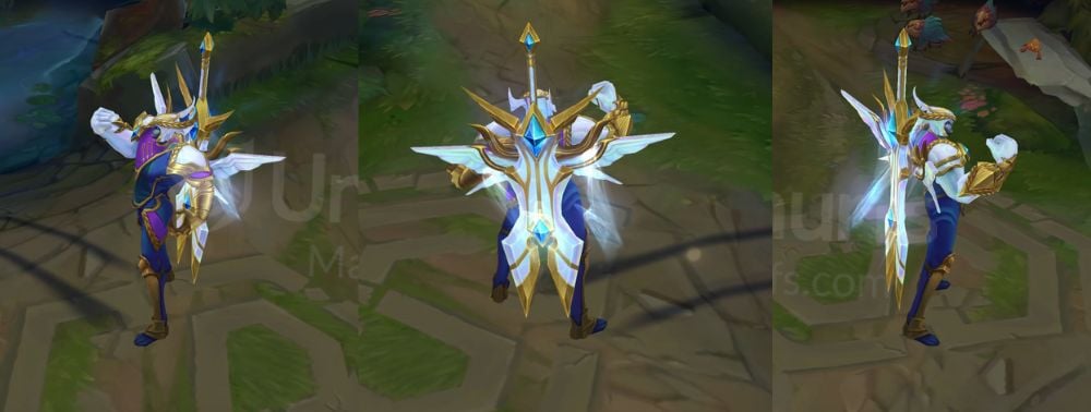 Victorious Aatrox Back and profile in-game