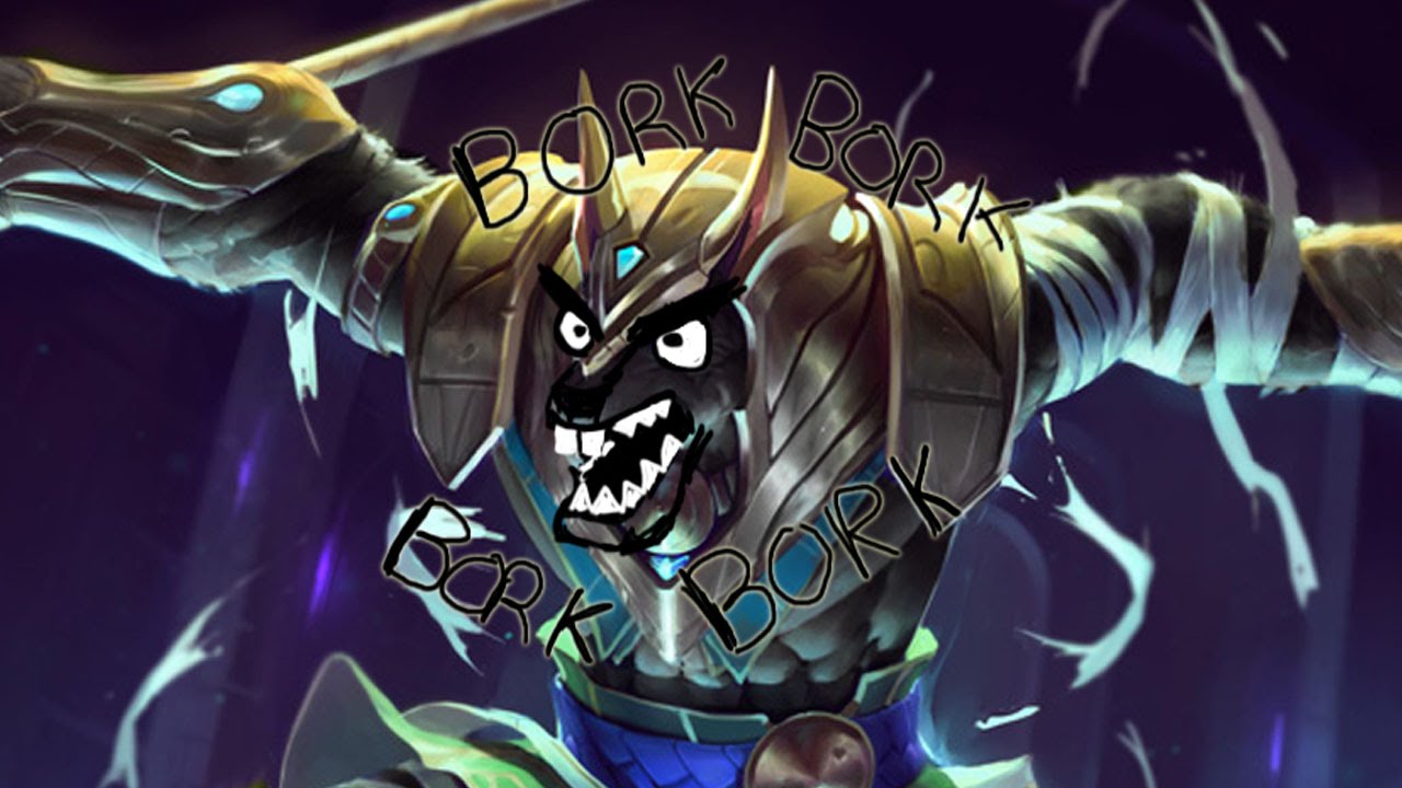 angry lol champion nasus