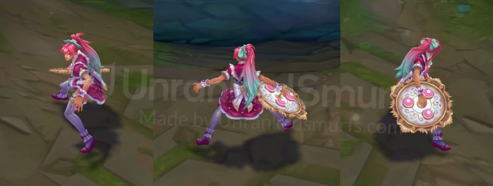 Cafe Cuties Sivir Back and profile in-game