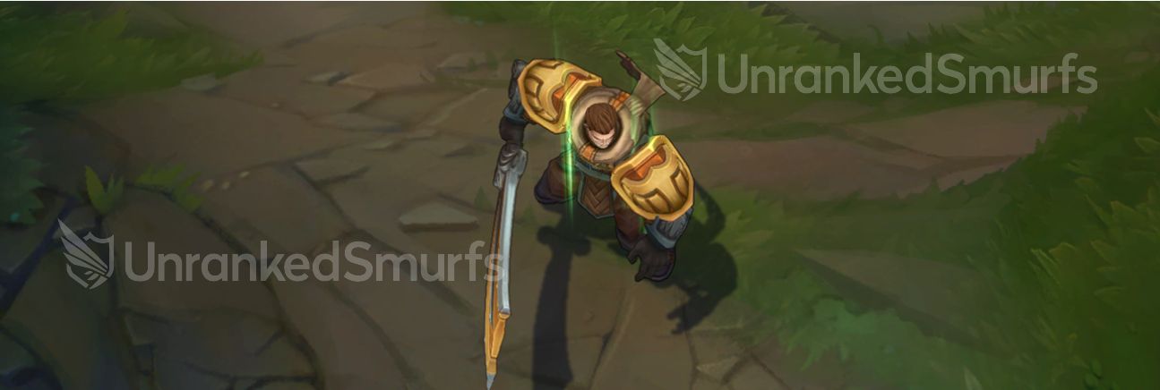 Desert Soldier Garen Leuage of Legend skin front view