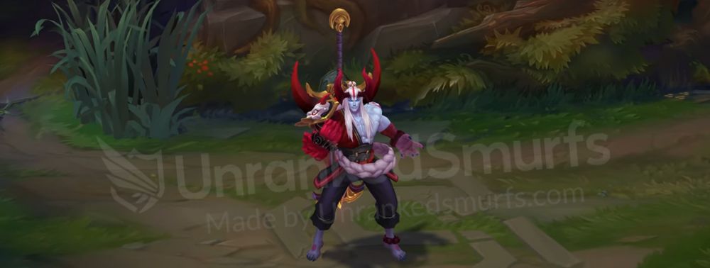 Bloodmoon Aatrox front in-game