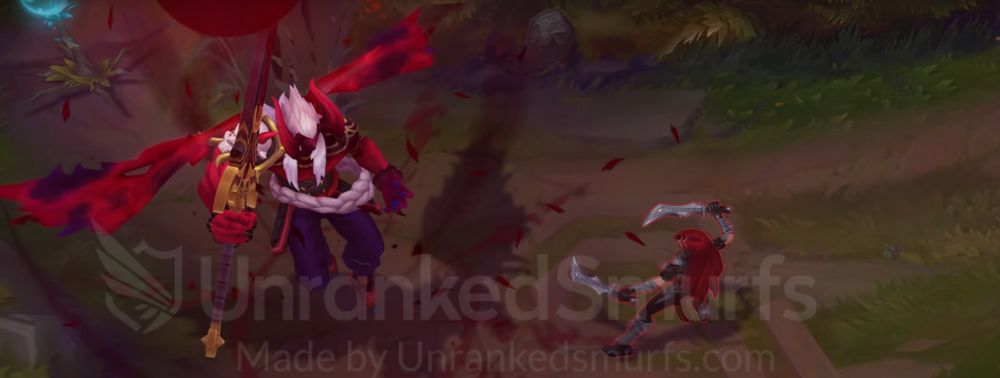 Bloodmoon Aatrox R Animation