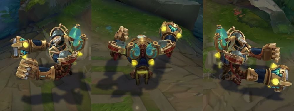 Victorious Blitzcrank Back and profile in-game