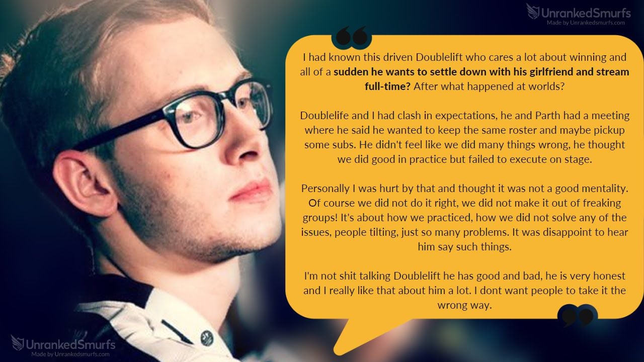 Bjergsen on Doublelift retiring in 2017