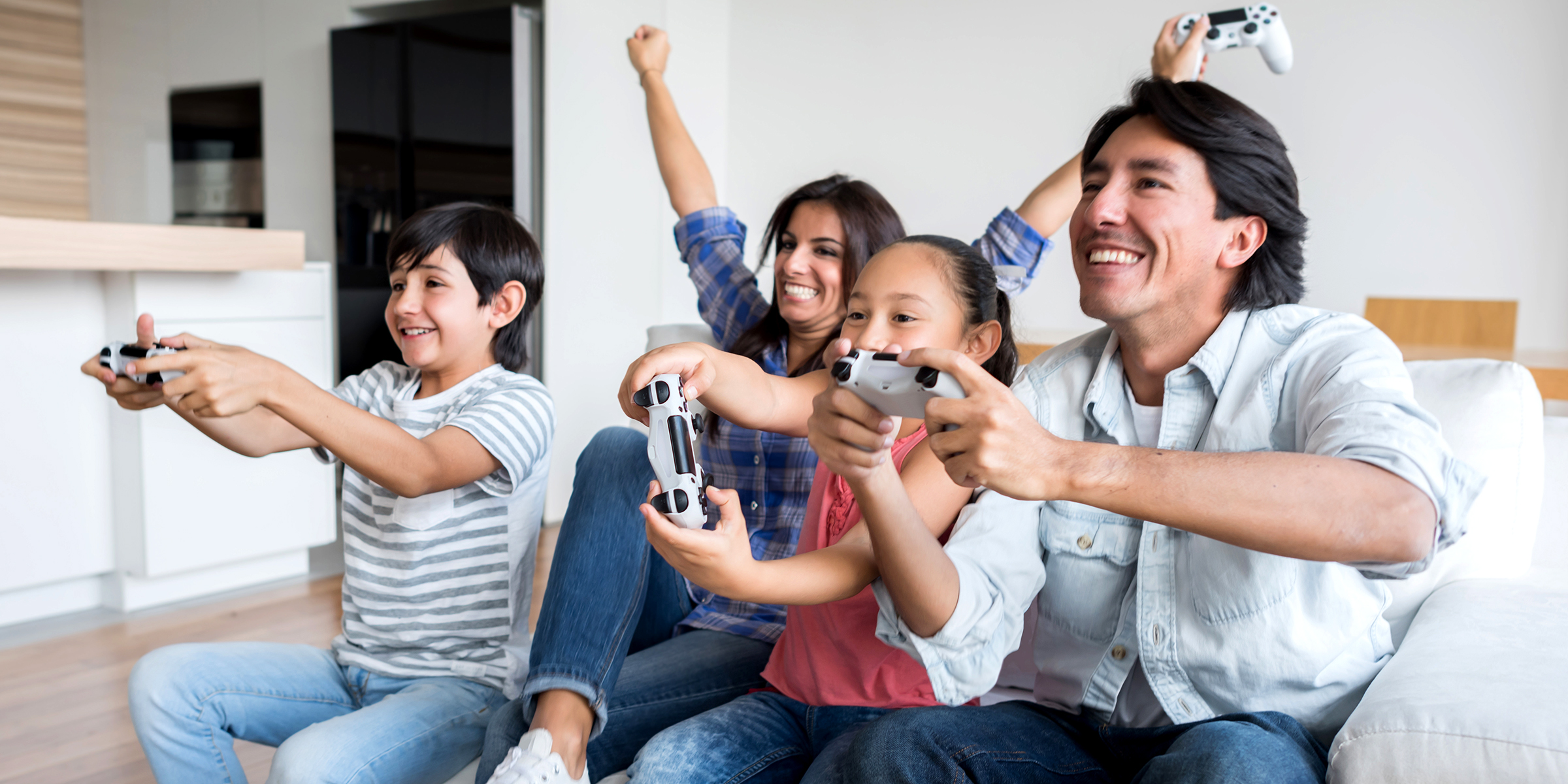 family bonding over video games