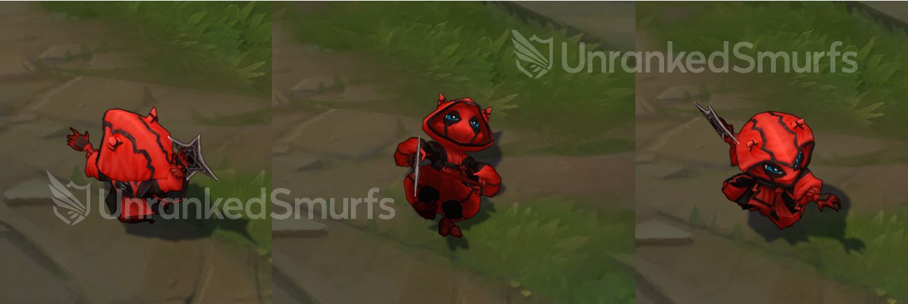 Kennen deadly assasin skin Leuage of Legend skin angle view