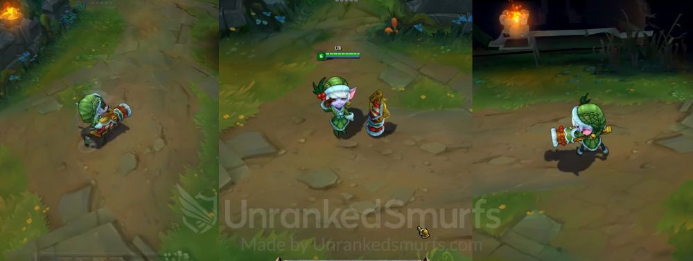 Earnest Elf Tristana front back and side in-game