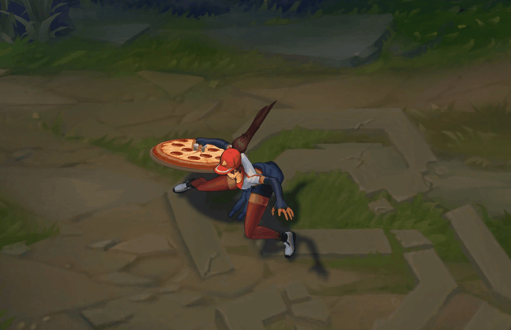 Pizza Delivery Sivir Emotes and recall animation