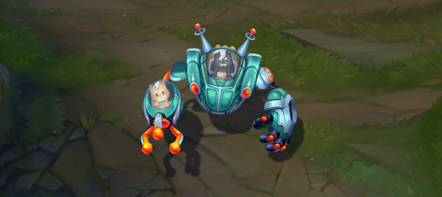 Space Groove Blitzcrank in game