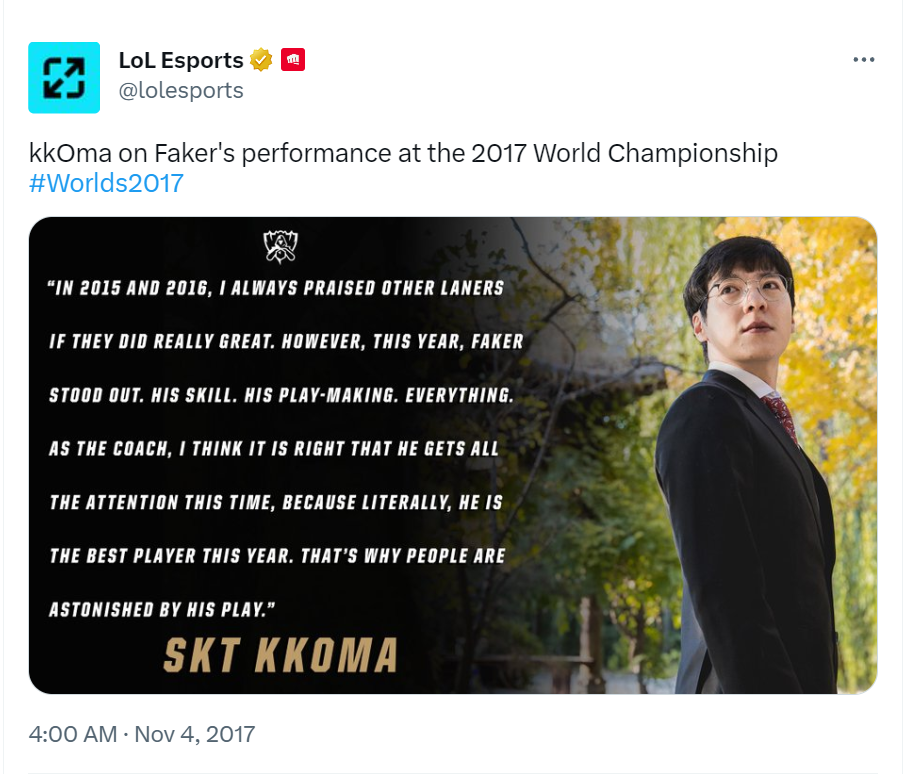 Faker's Esports PC Player of the Year at Esports Awards controversy  explained