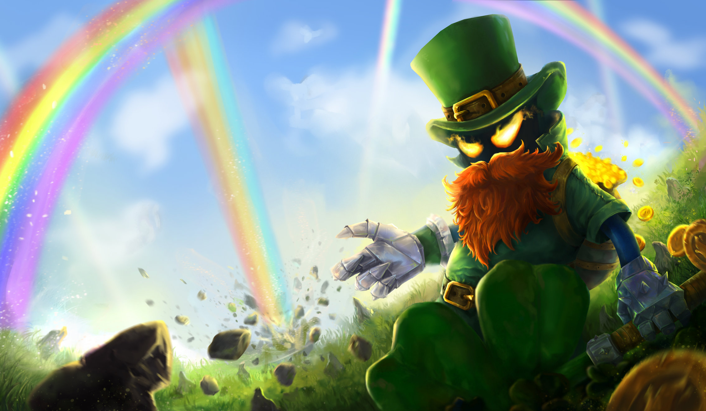 league of legends st patricks day leprechaun veigar skin