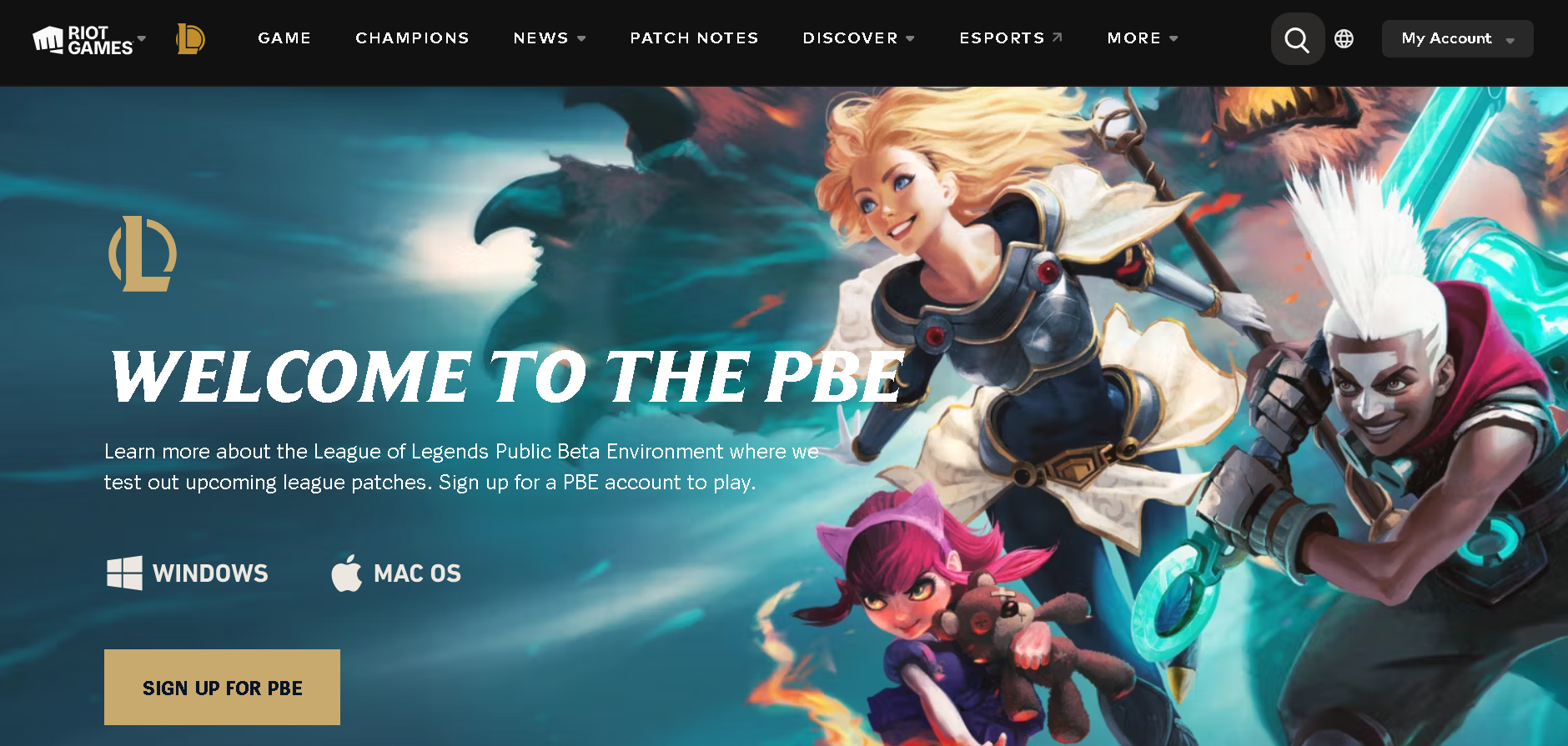 welcome page