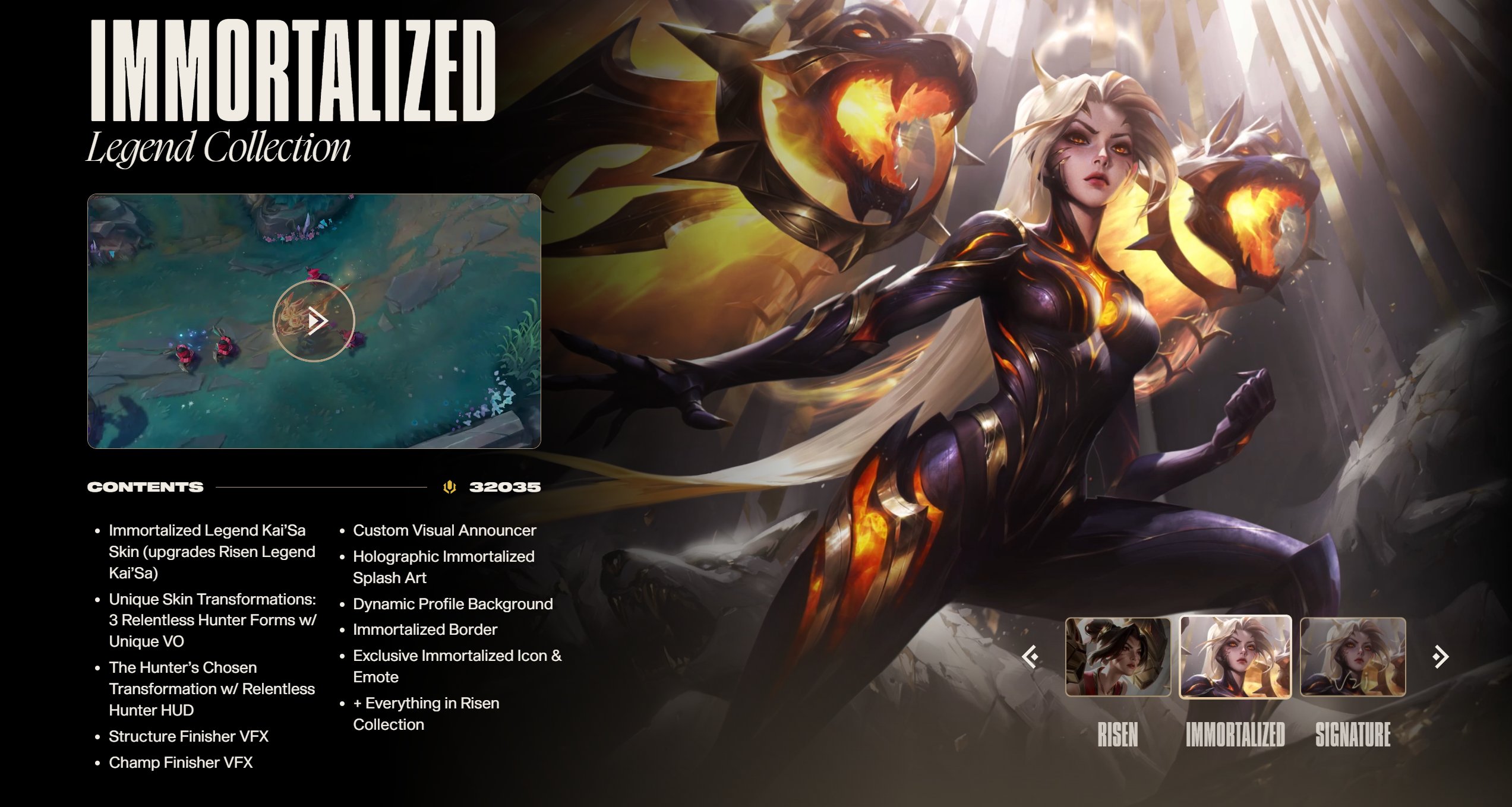 immortalized Kai’sa legend collection