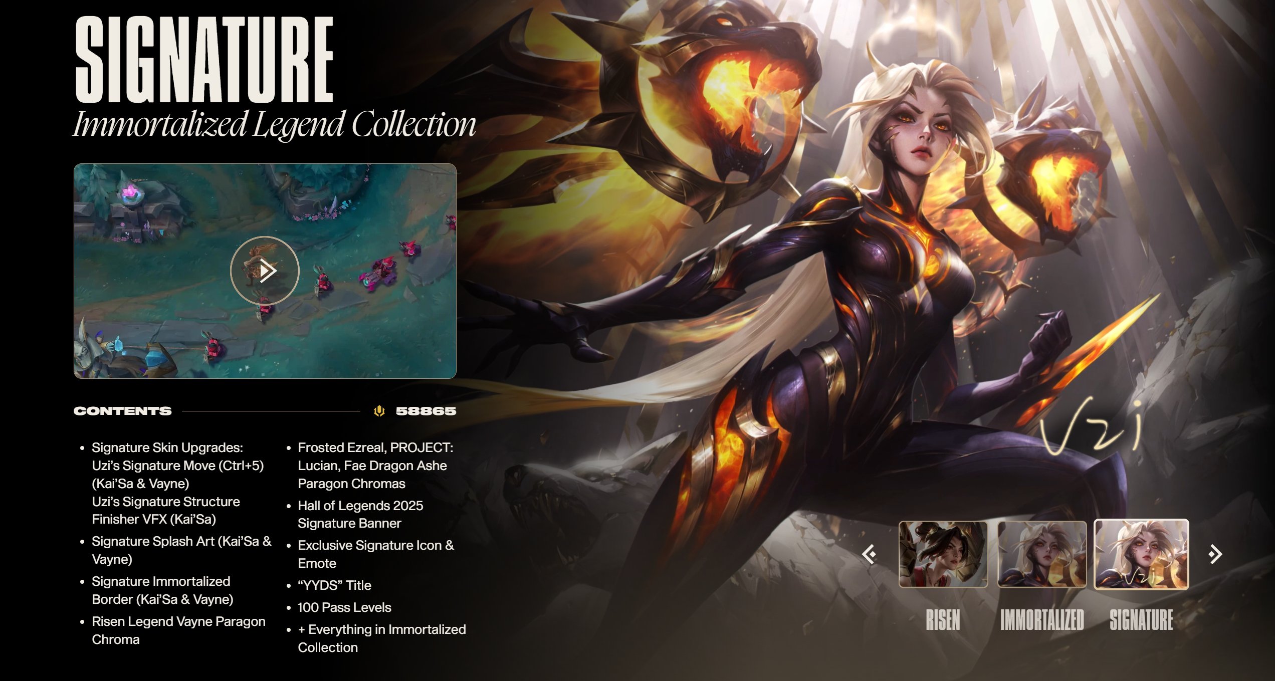 immortalized Kai’sa signature
