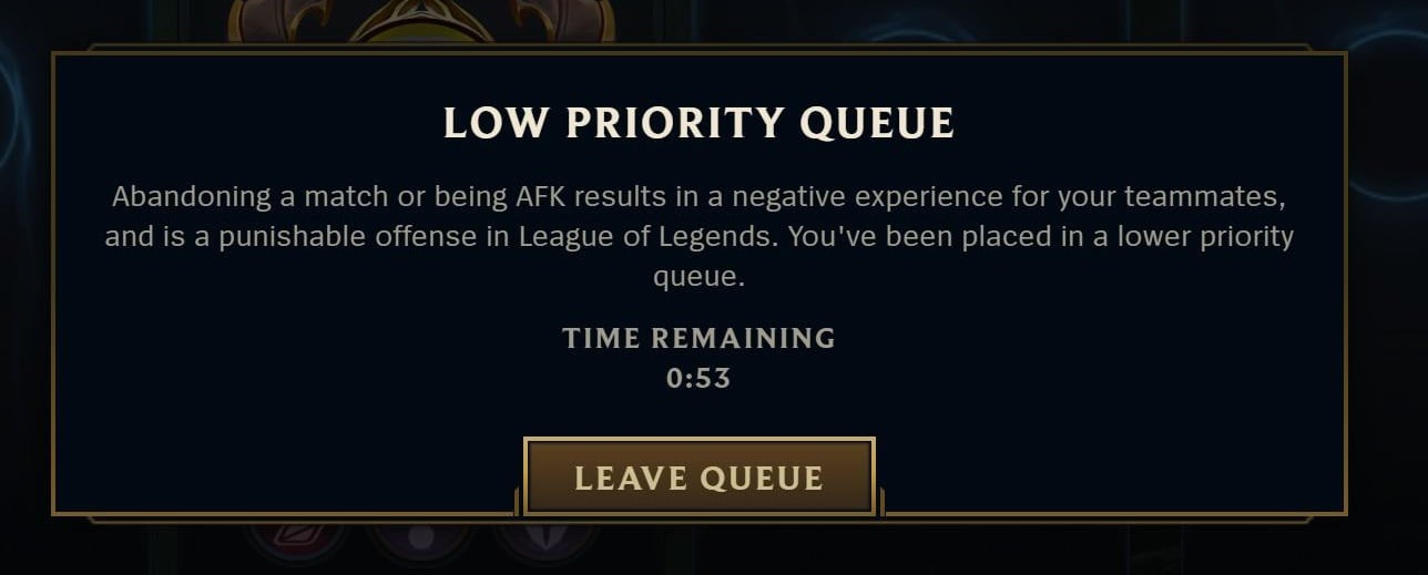 low priority queue