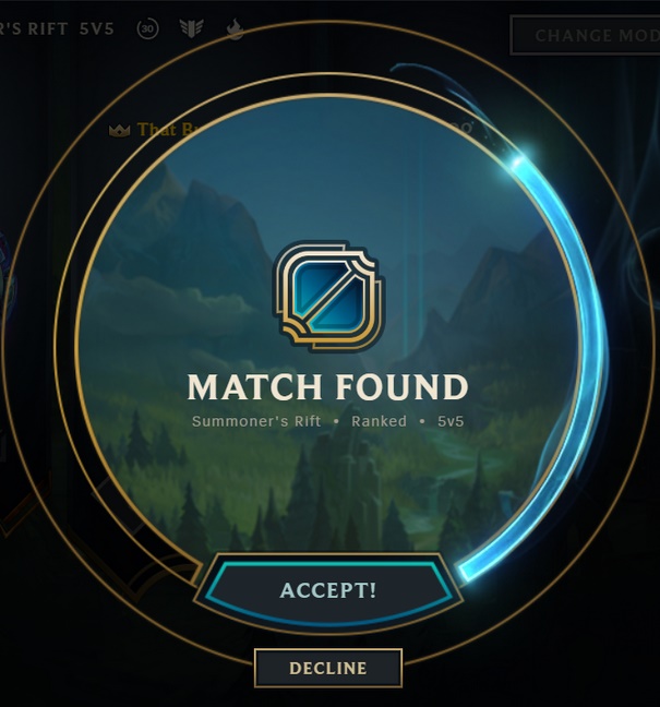 match found button