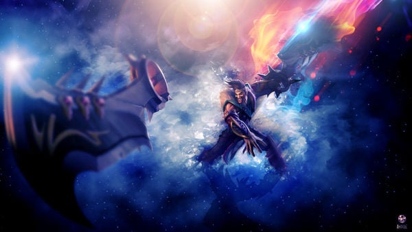 Soul Fighter Draven LoL Skin Splash Art 4K Wallpaper iPhone HD