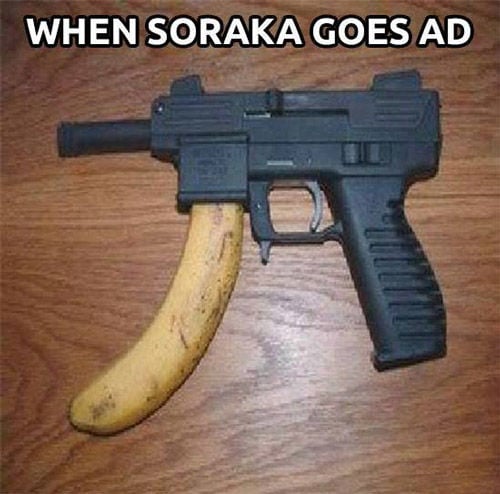 soraka ad banana gun