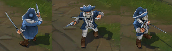 Minuteman Gangplank League of Legends Independence Day Skin