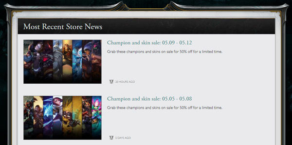 league of legends sales news