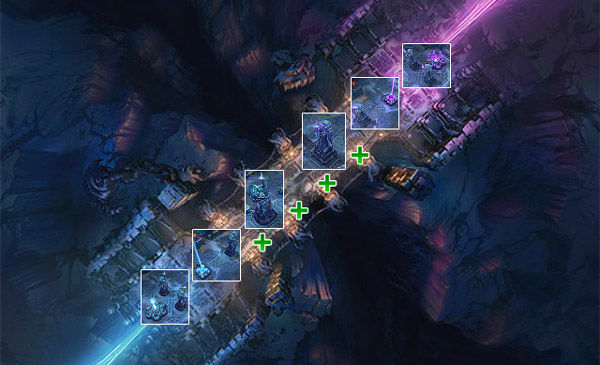 Howling Abyss Objectives Map