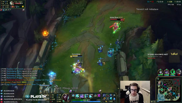 bjergsen lol stream