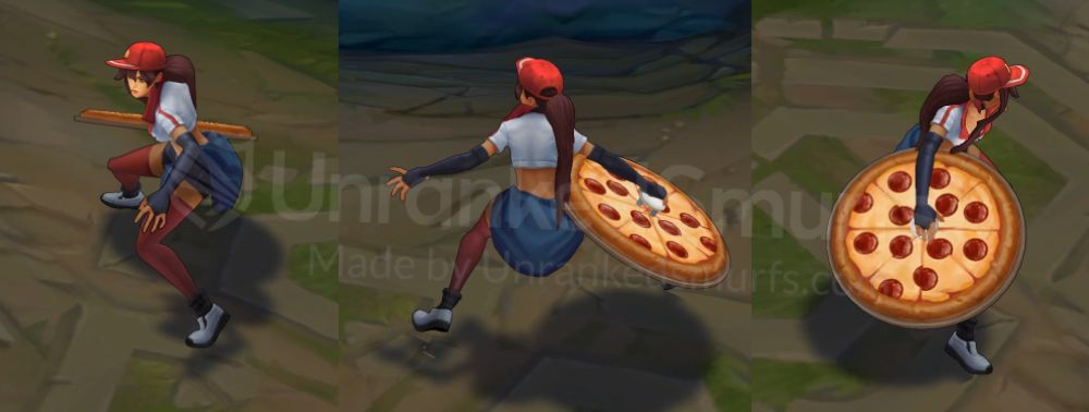 Pizza Delivery Sivir Back and profile in-game