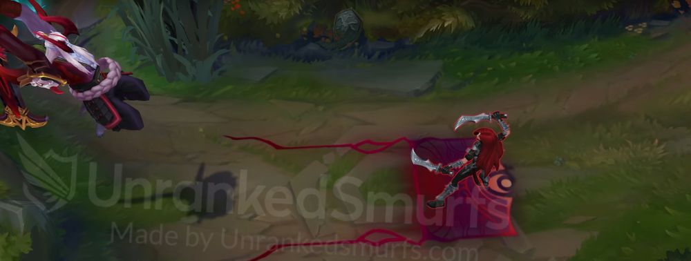 Bloodmoon Aatrox Q animation