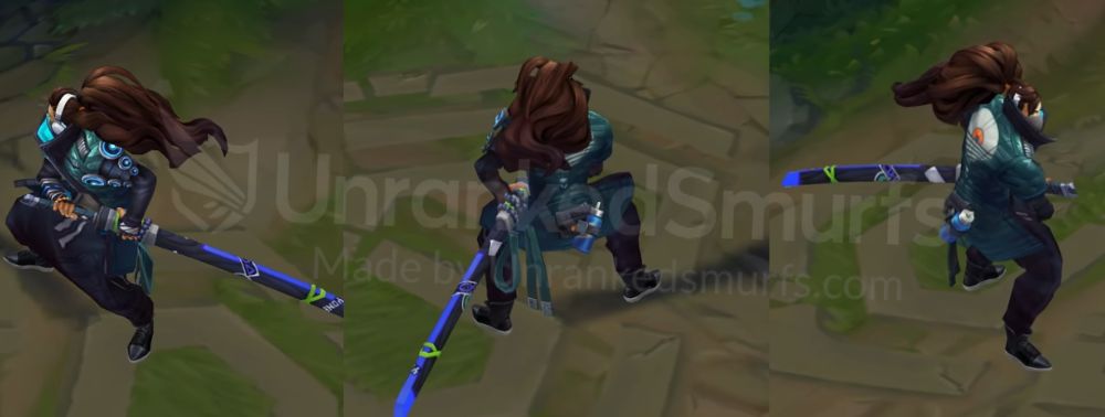 True Damage Yasuo Back and profile in-game