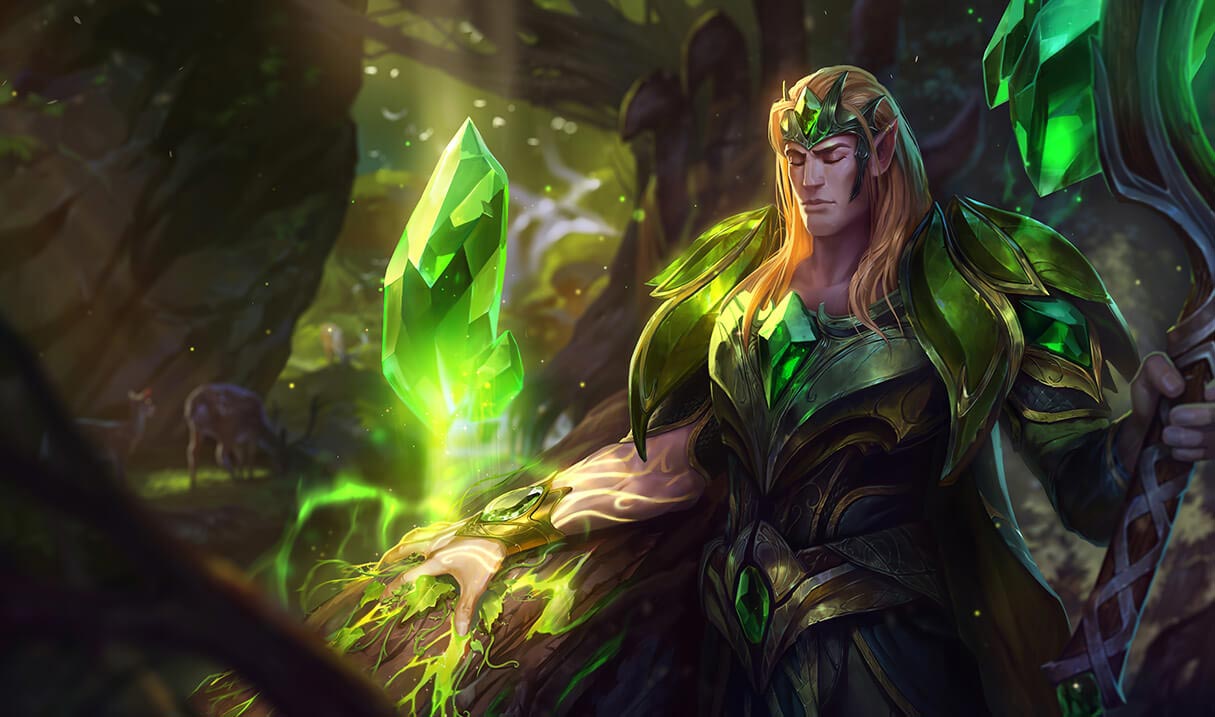 league of legends st patricks day emerald taric skin