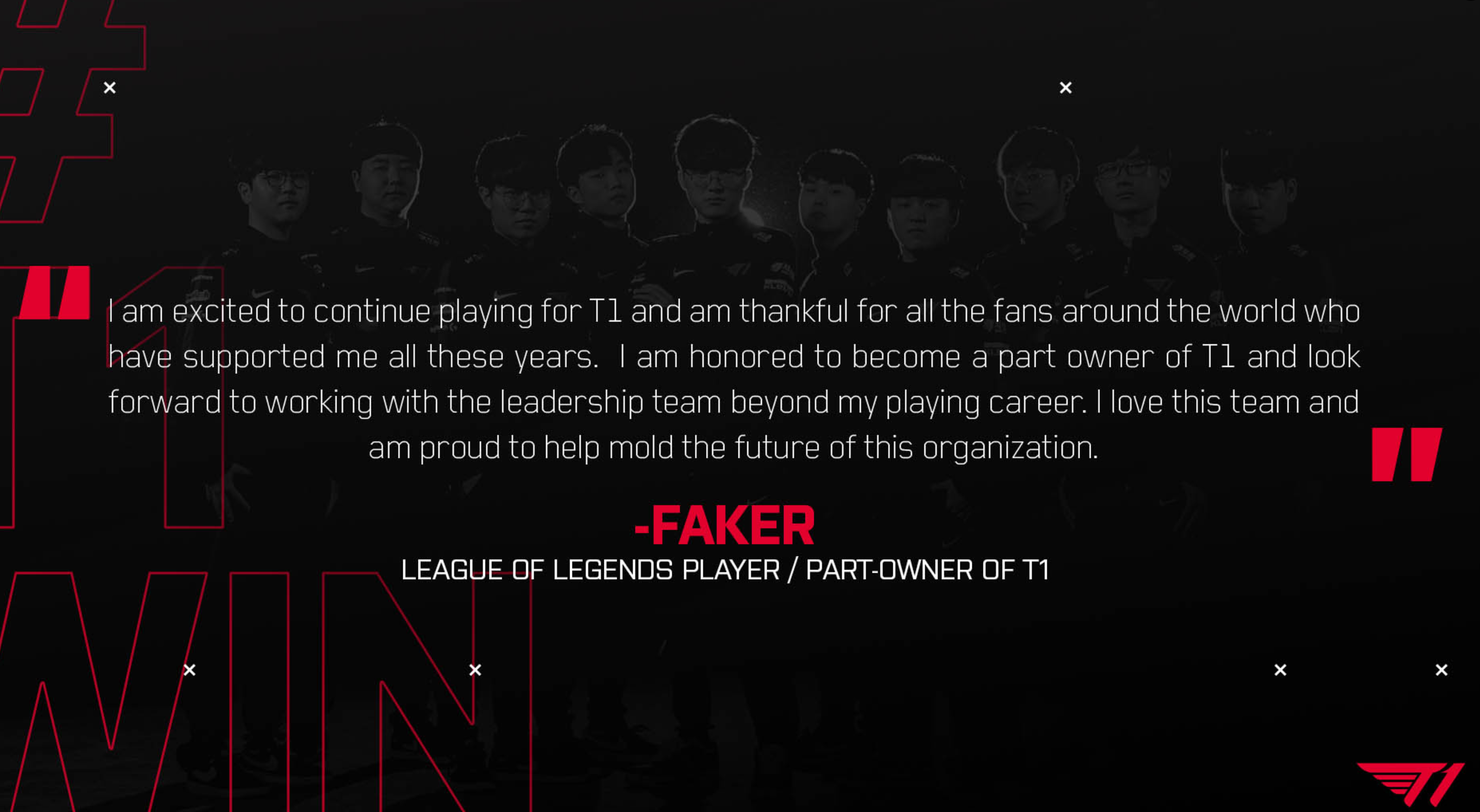 Faker becomes part owner of T1