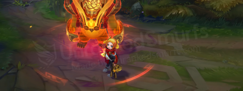 Lunar Beast Annie next to Tibbers