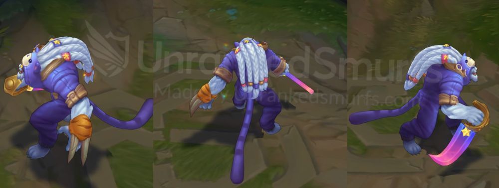 Pretty Kitty Rengar Back and profile in-game