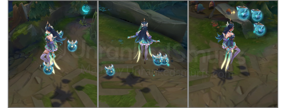 Prestige Star Guardian Syndra Back and profile in-game