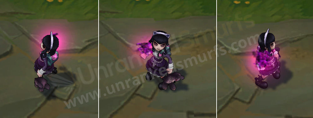 Goth Annie back and profile