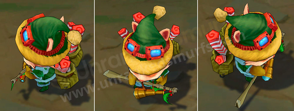 Happy Elf Teemo League of Legends Skin