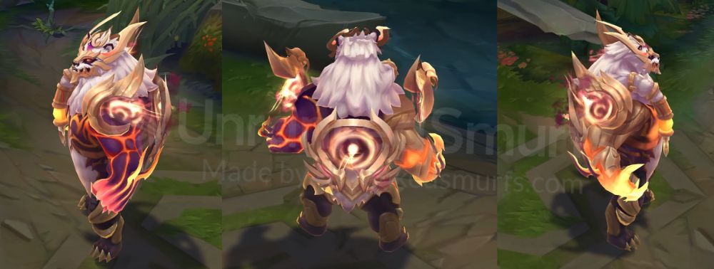 Prestige Duality Dragon Volibear Back and profile in-game