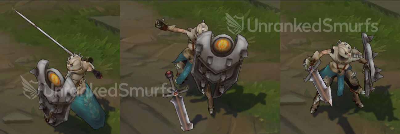 Defender Leona Leuage of Legend skin angle view